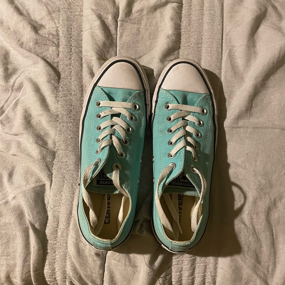 Mint Green Converse Lowtops